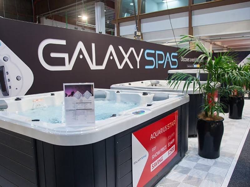 9 metre wide Brandframe on exhibition stand - Displays2Go