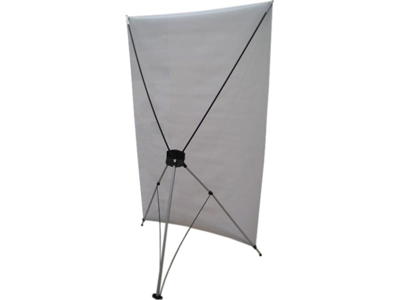 X Stand rear view - Displays 2 Go