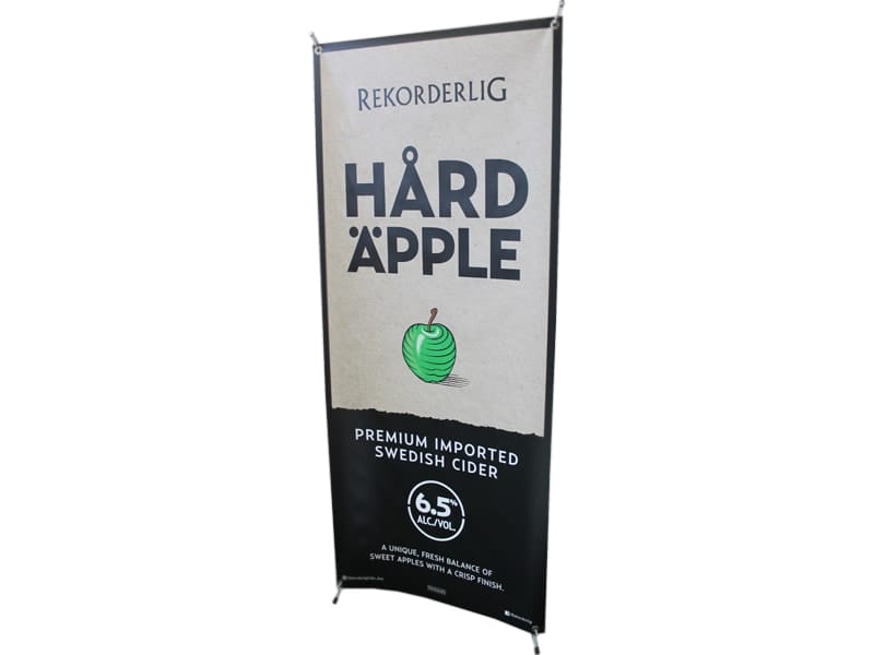 x banner retail hard apple - Displays 2 Go