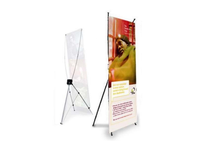 X Banner Stand front and back - Displays2Go