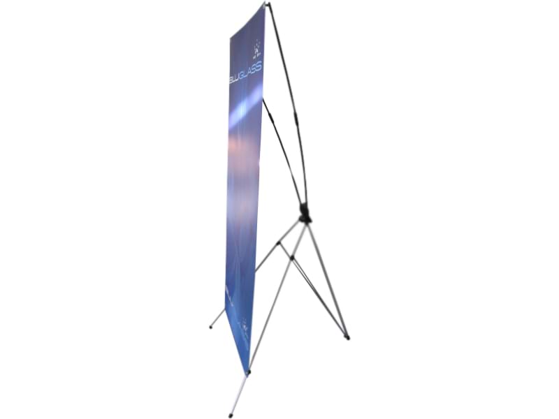 X Banner Stand side view - Displays2Go