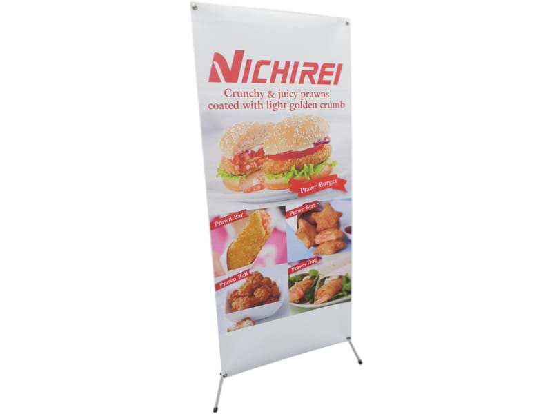 X Banner Stand standard size 850mm x 2 metres - Displays2Go