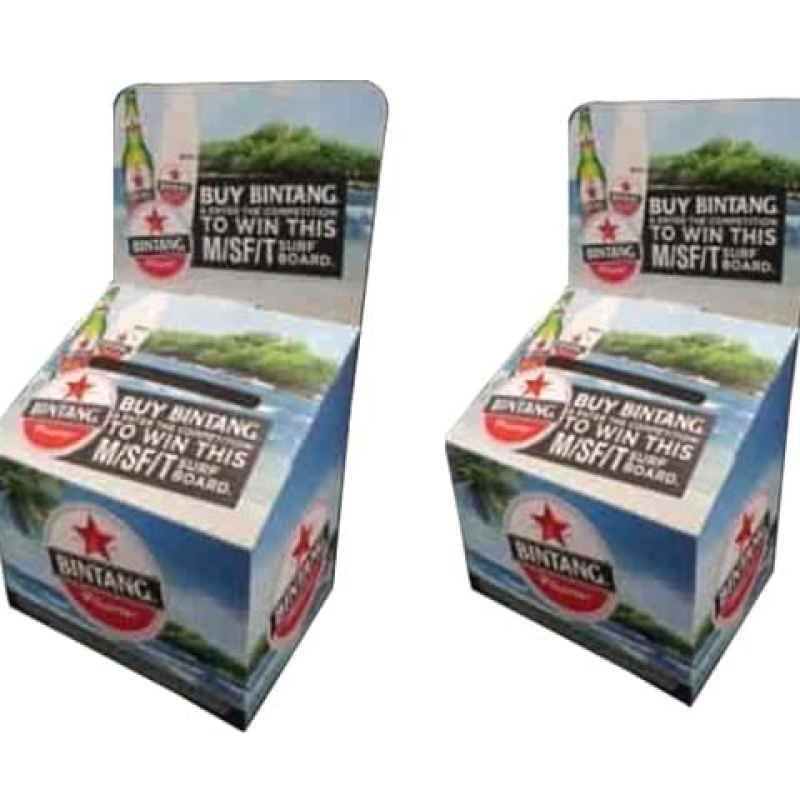 Cardboard promo box for bar counter - Displays2Go