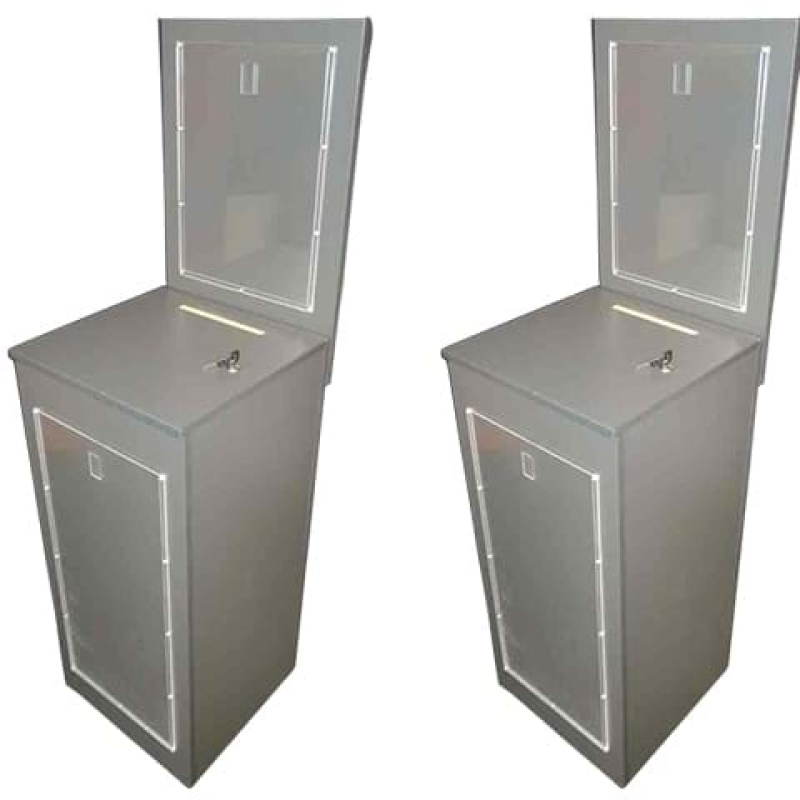 Timber entry boxes for use throughout Westfield malls - Displays2Go