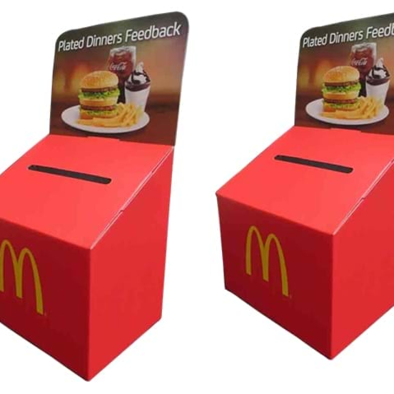 Printed cardboard ballot box - Displays2Go
