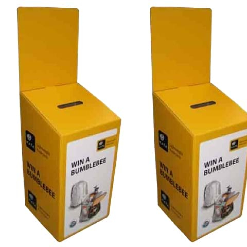 Floor standing cardboard comment boxes - Displays2Go