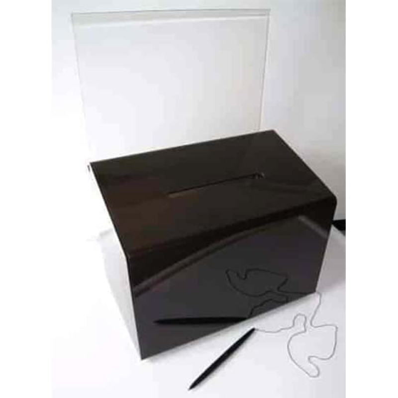 Acrylic box in smoked colour in A4 size - Displays2Go