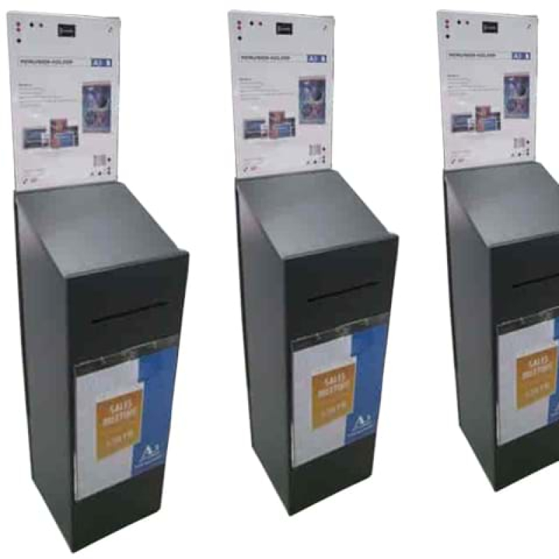 Timber entry boxes for use throughout Westfield malls - Displays2Go