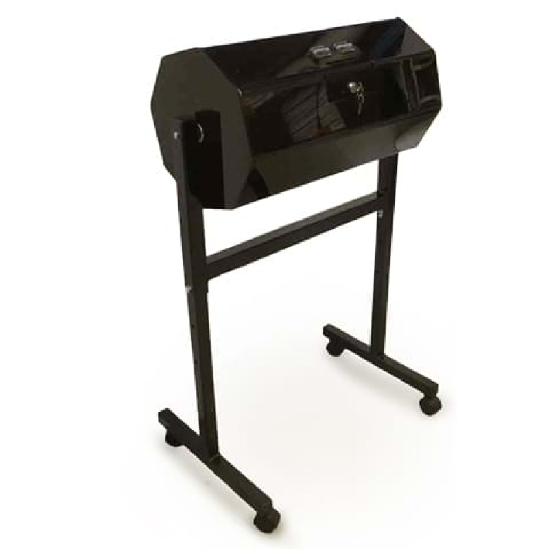 Floor standing raffle barrel on castors - Displays2Go