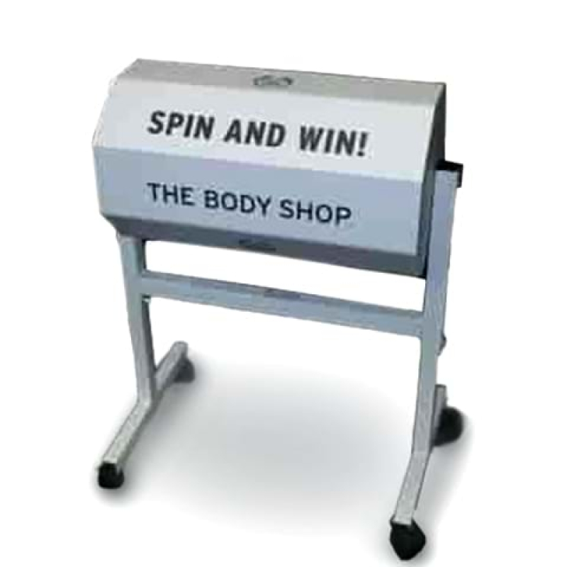 Raffle barrel with your own artwork - Displays2Go