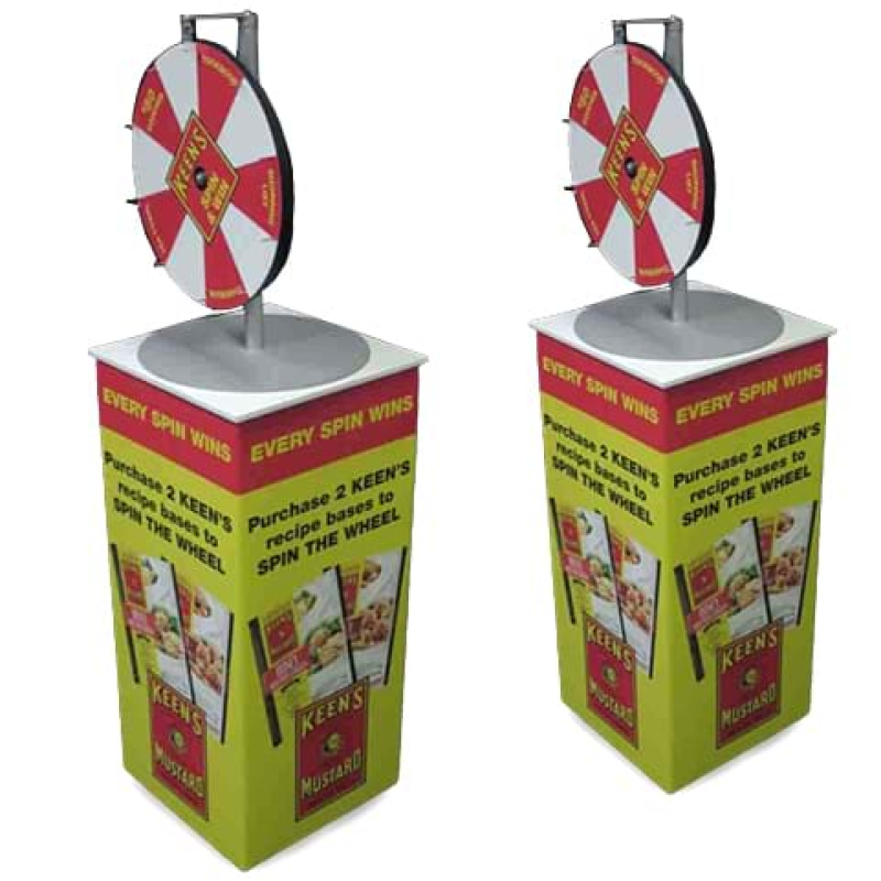 Prize wheel on stand - Displays2Go