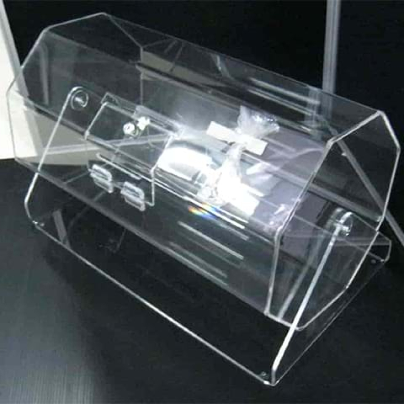 Raffle barrel in clear acrylic - Displays2Go