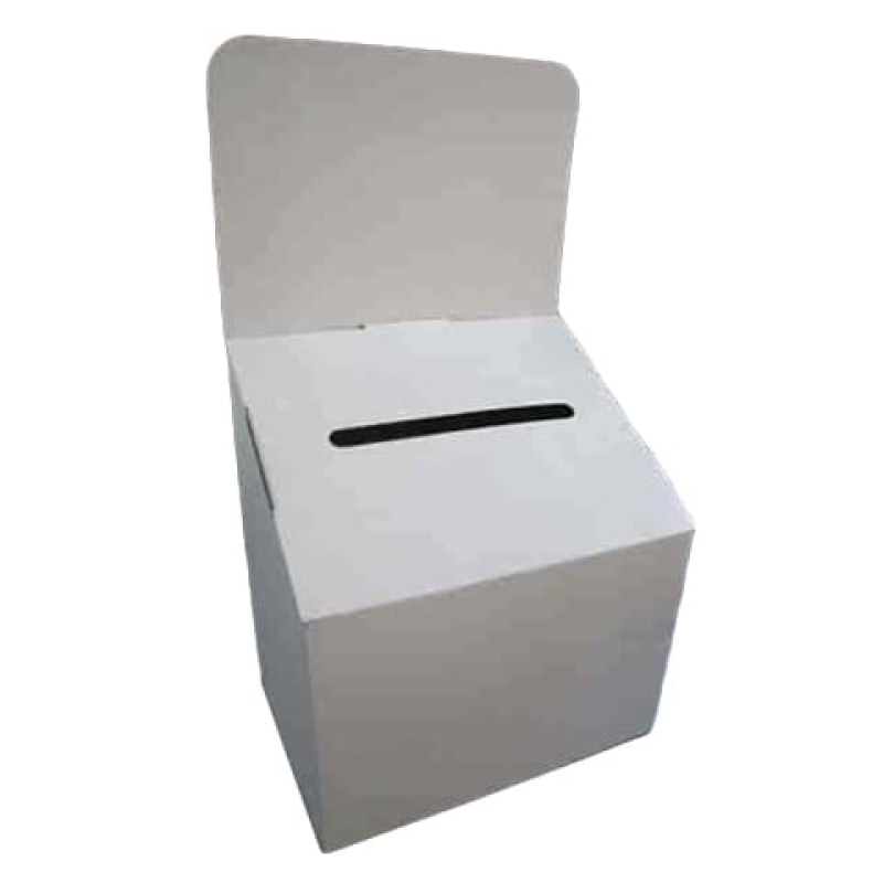Cardboard entry box in white - Displays2Go