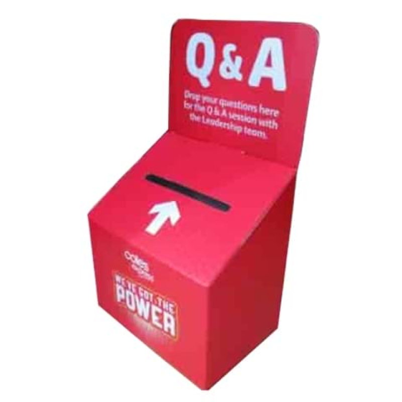 Small cardboard entry box - Displays2Go