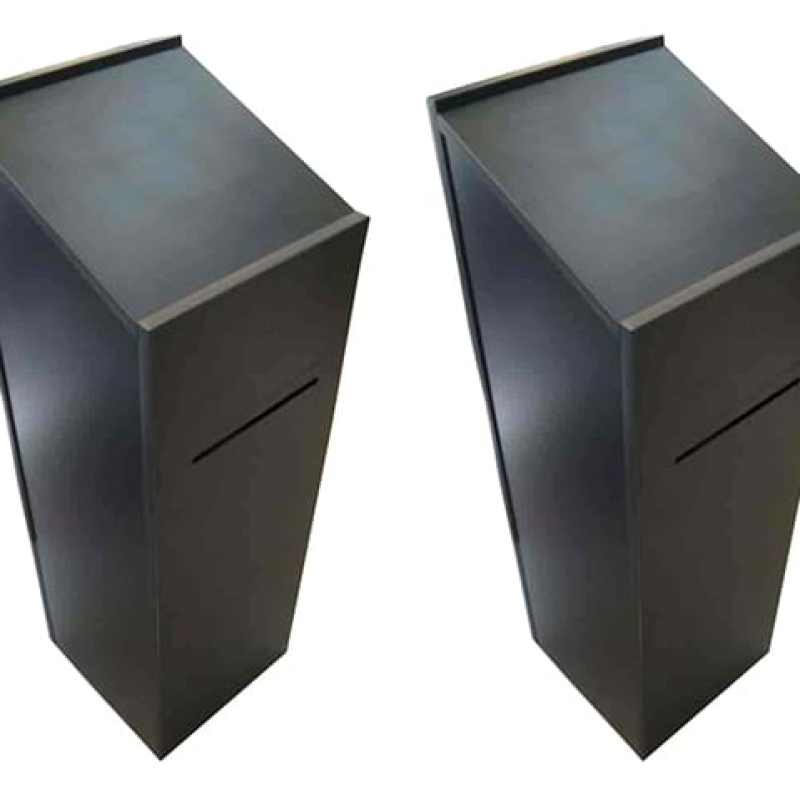 Suggestion box with locking door at rear - Displays2Go