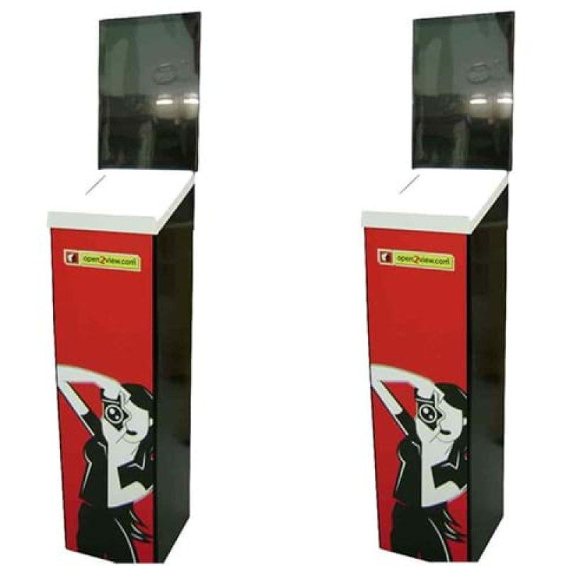 Free standing entry box - Displays2Go