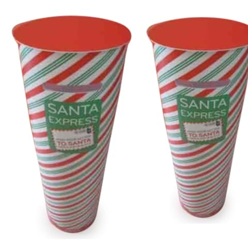Portable post box for sending Christmas letters to Santa - Displays2Go