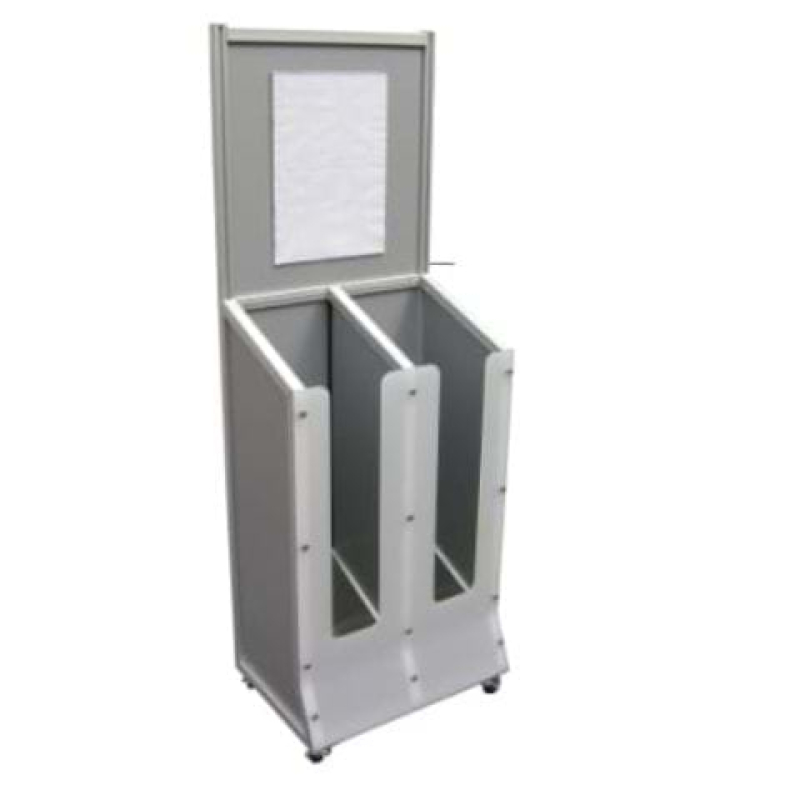 Magazine dispenser on castors - Displays2Go