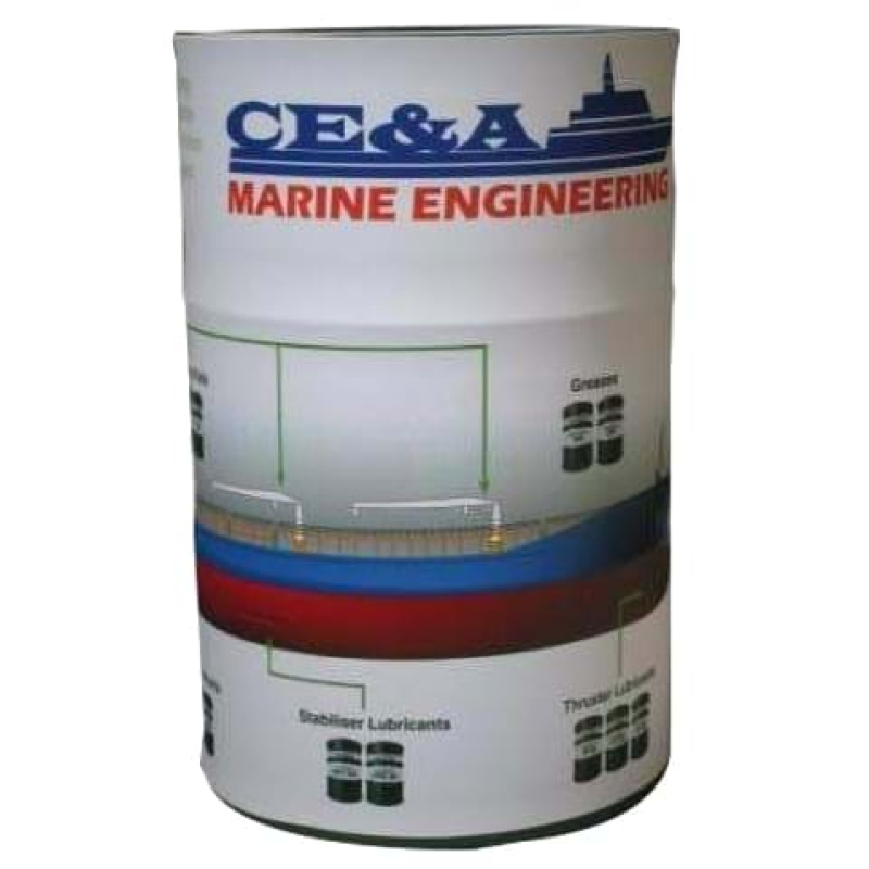 We used a lycra skin wrapped around a 44 gallon drum to make it into a stylish sales table - Displays2Go