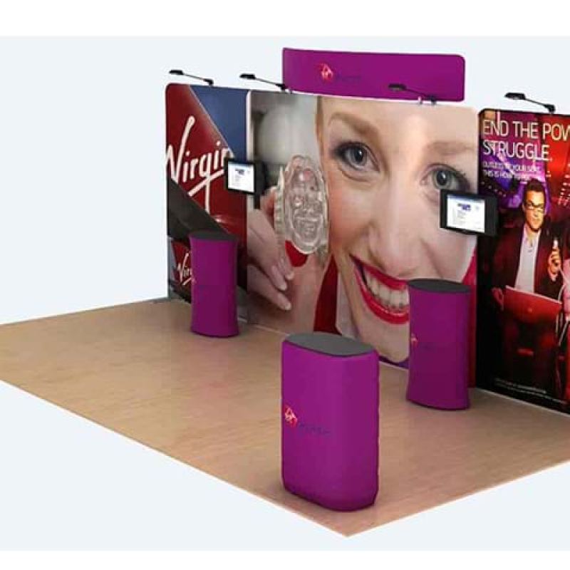 Backdrop stand for a 6 metre booth - Displays2Go