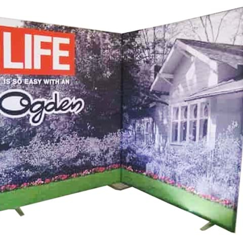 Expo wall with fabric graphics - Displays2Go