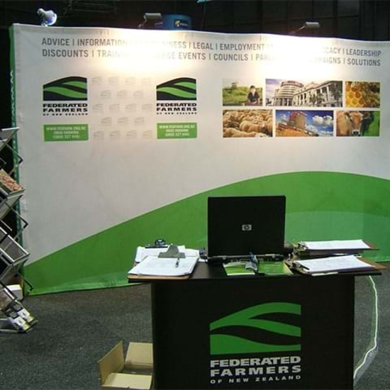 Backdrop wall digitally printed - Displays2Go