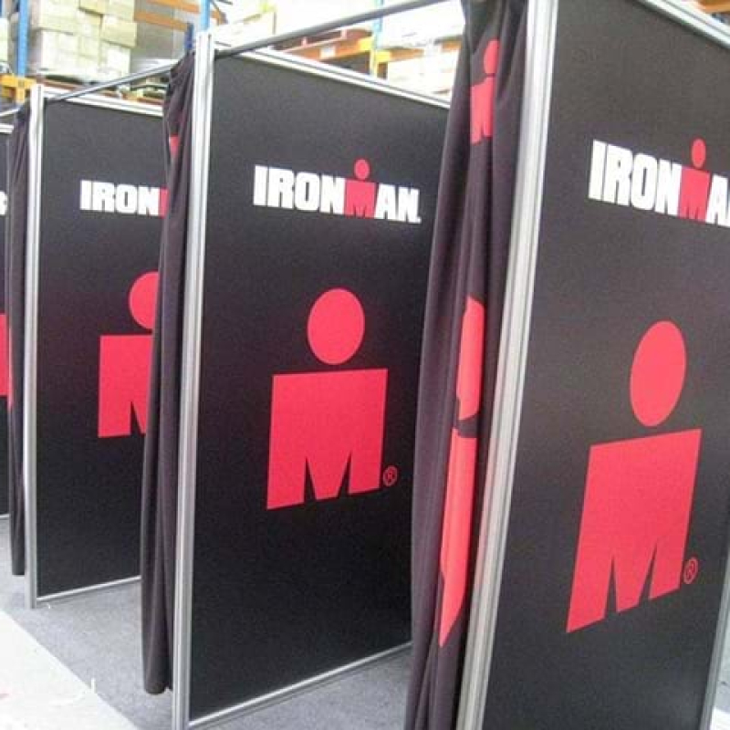 Outdoor portable change booths - Displays2Go
