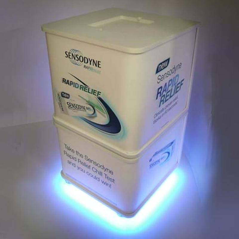 Custom design with lighting and decals - Displays2Go