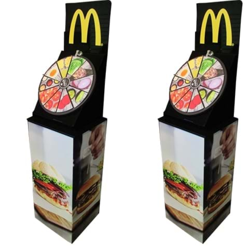 Plinth and prize wheel - Displays2Go