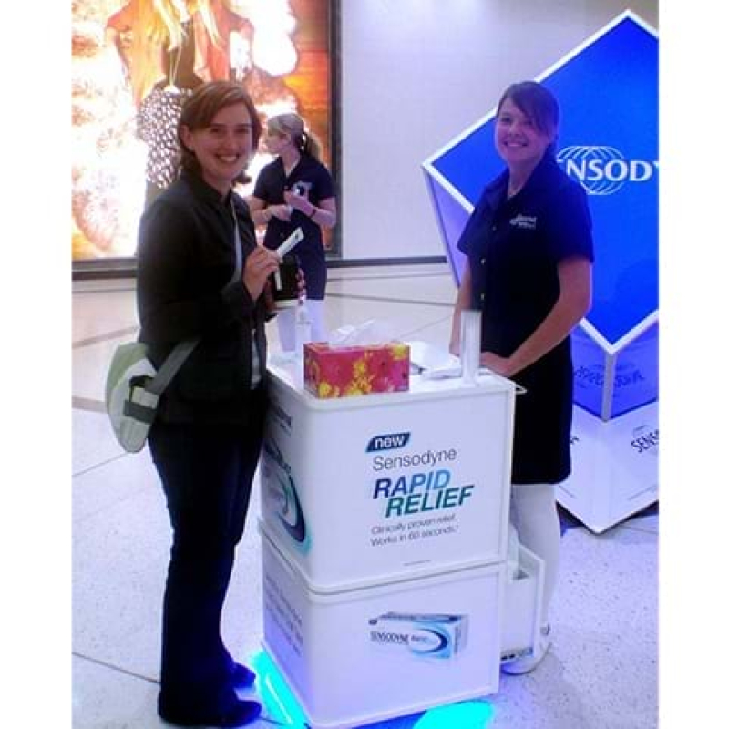 Teeth testing station - Displays2Go
