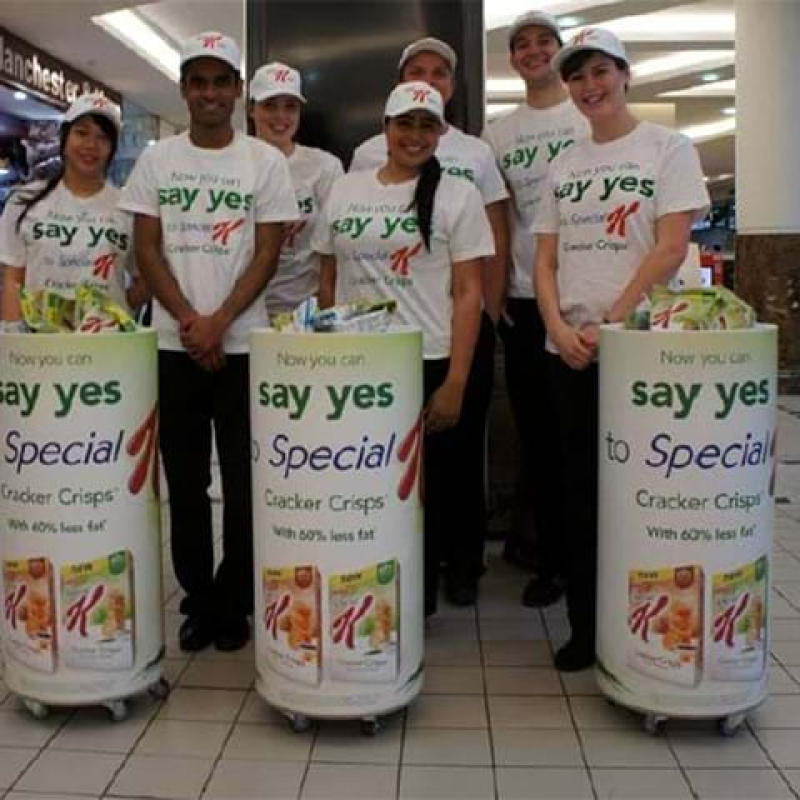 Mall sampling trolleys - Displays2Go