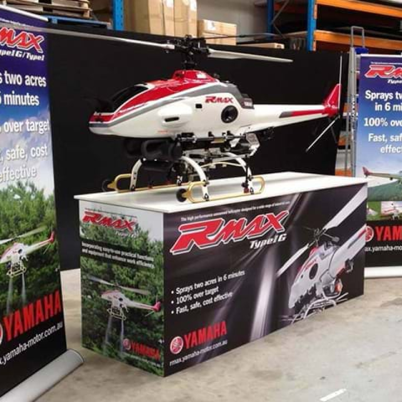 Portable helicopter stand - Displays2Go