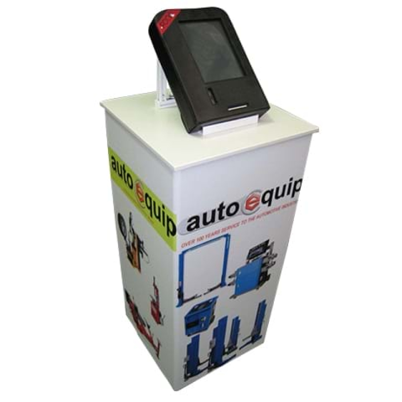 Portable plinth with ipad stand - Displays2Go
