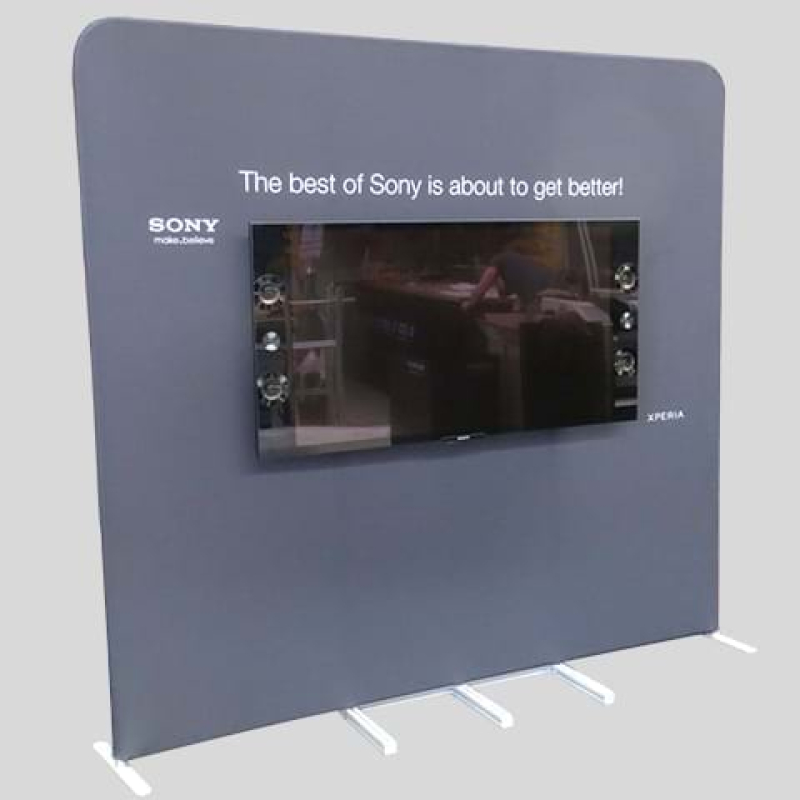 Tv and backdrop - Displays2Go