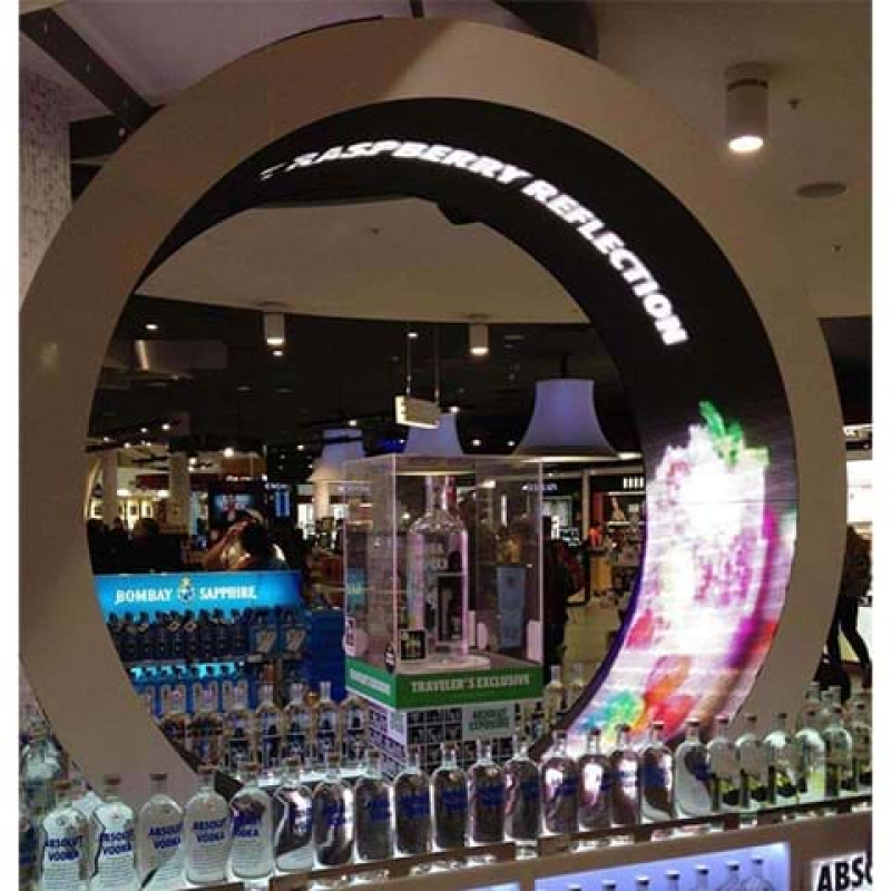 Circular screen display - Displays2Go