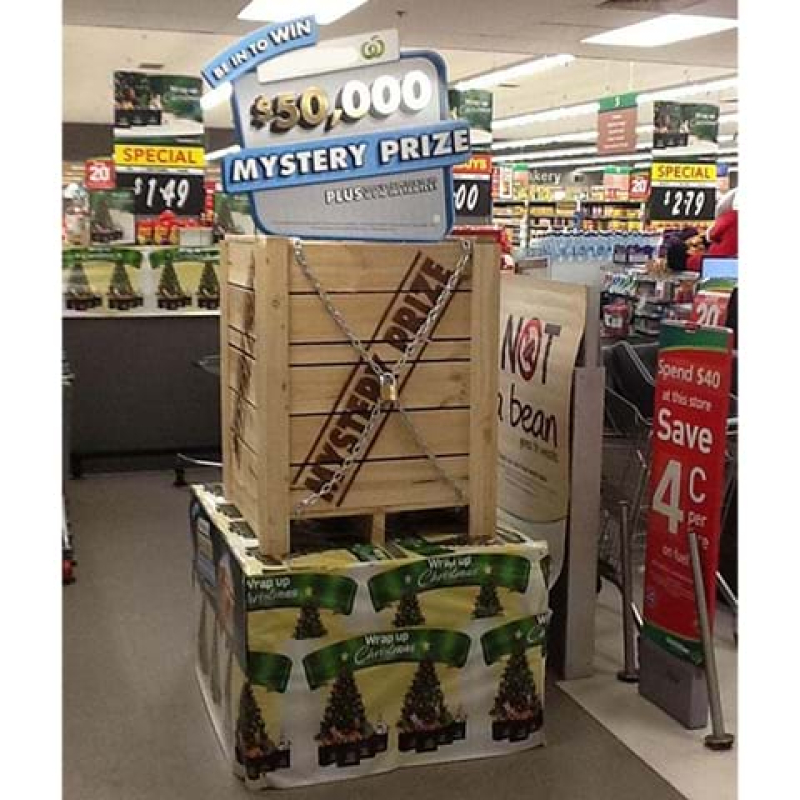 Mystery crate display - Displays2Go