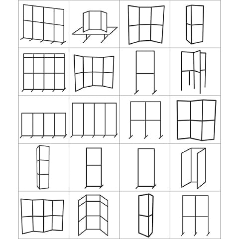 See how many configurations can be achieved with a single panel system - Displays2Go