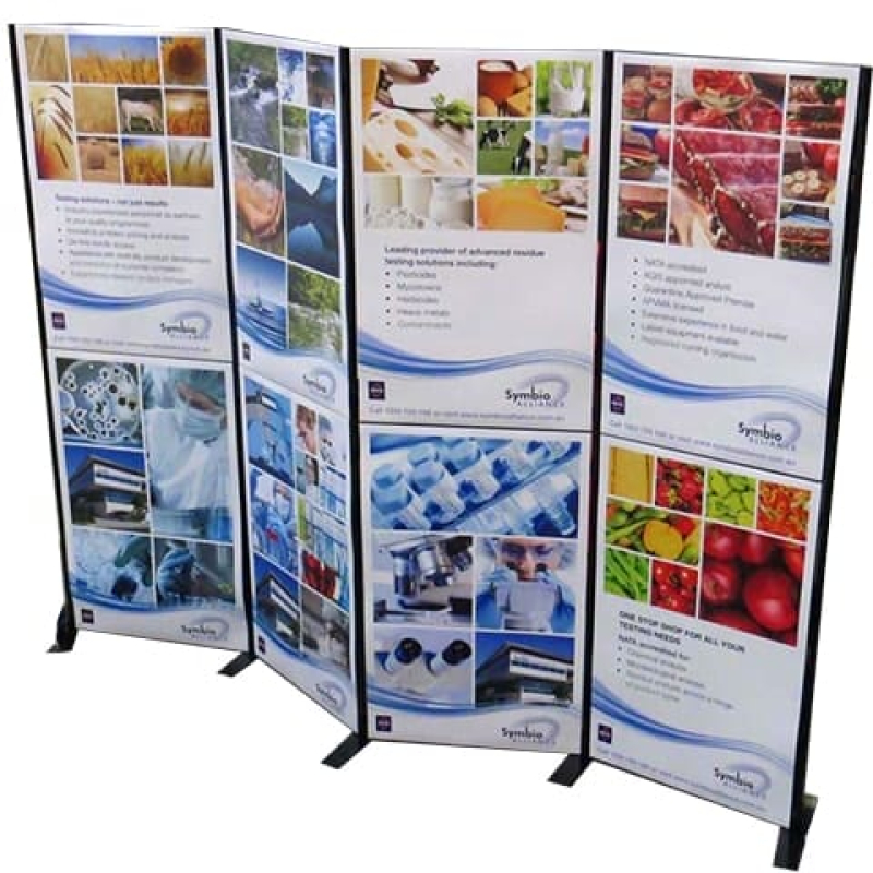 Presentation displays allow for attaching of material with pins or velcro - Displays2Go