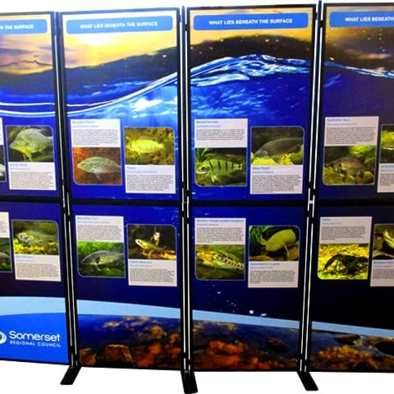 Portable displays wall - Displays2Go