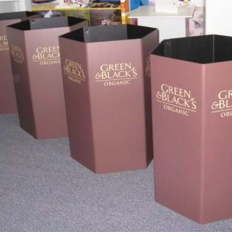 Hexagonal dump bins - Displays2Go
