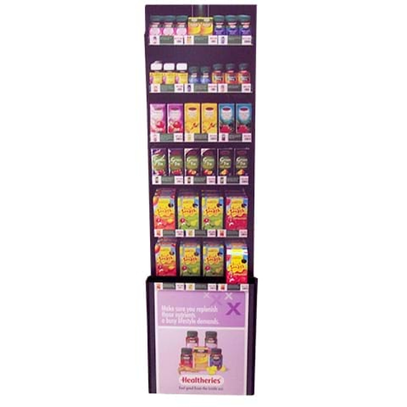 Display unit for merchandising of tea packets - Displays2Go