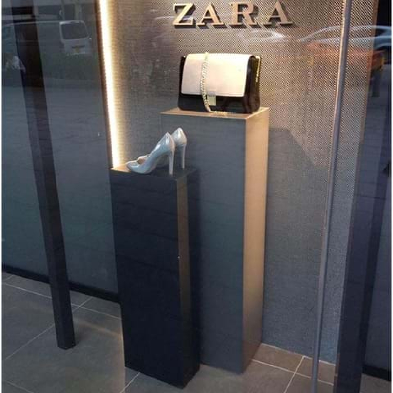 Display plinths in shop window - Displays2Go