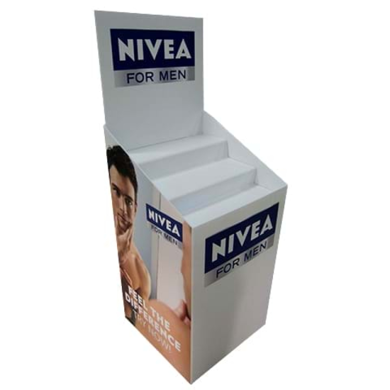 Long life floor display with shelves - Displays2Go