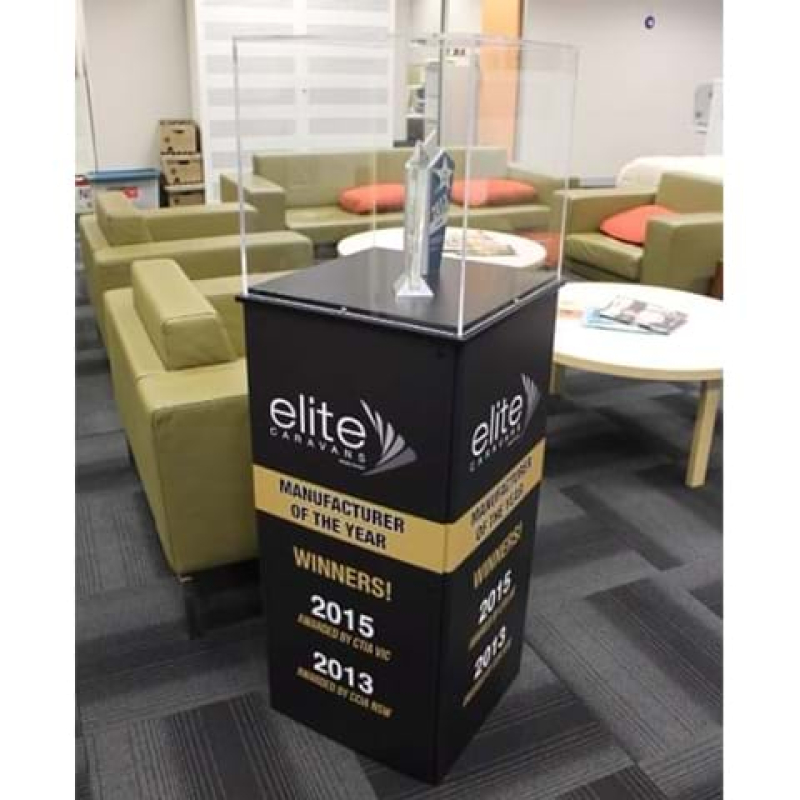 Trophy showcase in an office - Displays2Go