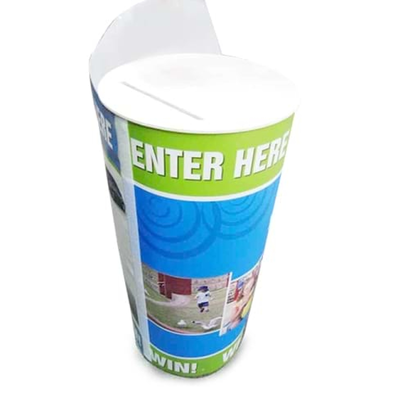 Round entry unit for mall activation - Displays2Go