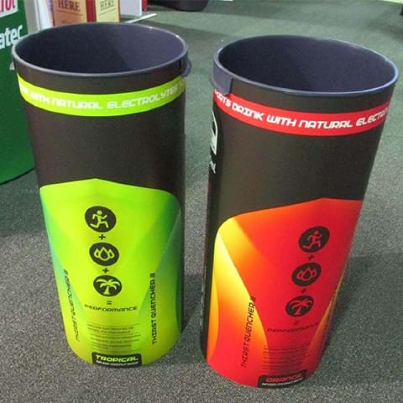 Round display bins - Displays2Go