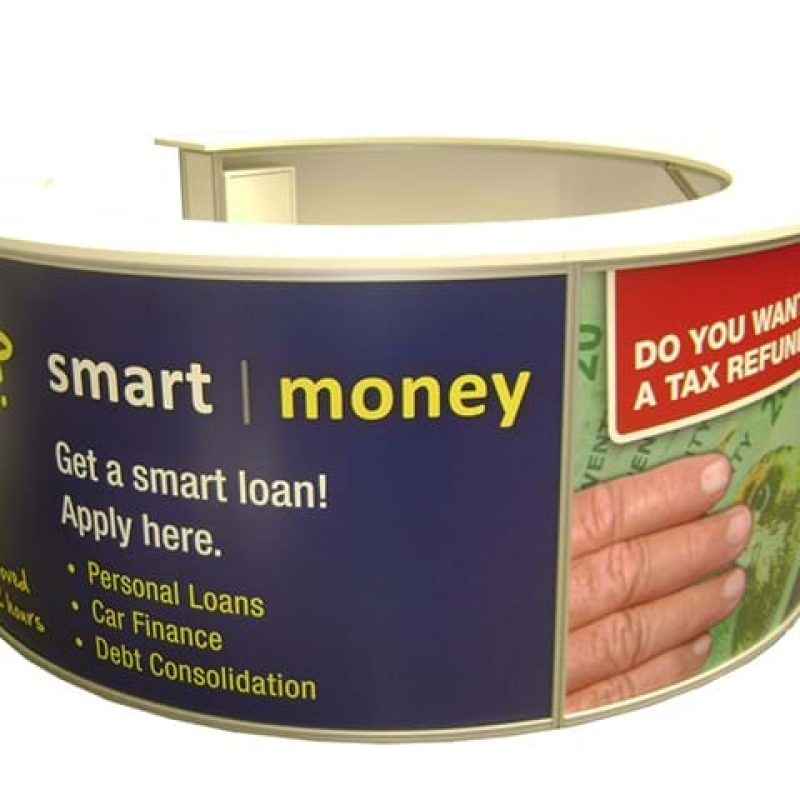 Round sale counter - Displays2Go