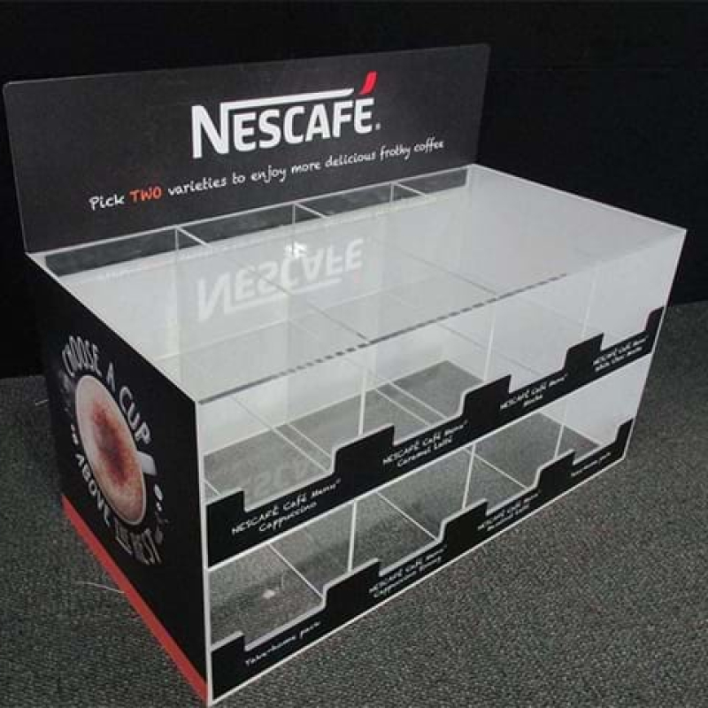 Sachet merchandiser with customised branding - Displays2Go