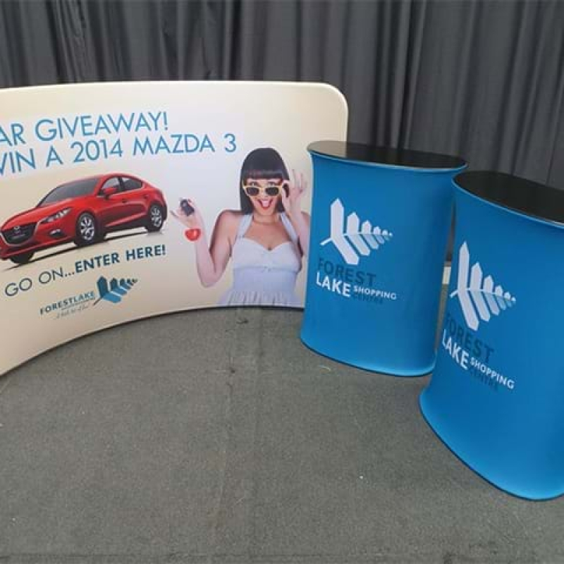 Mall kit with wall and sales counters - Displays2Go
