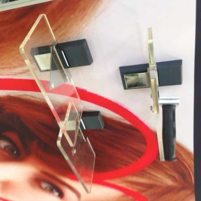 Invisible shelving on graphic wall - Displays2Go